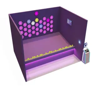 Hexagon Lights Wall for Kids Activating Gaming for Trampoline Park Shopping Mall Park Amusement Park Facilities