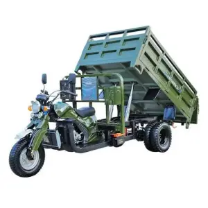 Tricycle Motor Cargo Car Motorized Tricycle Motorcycle Gasoline ThreeFuel Cargo Motor Tricycle with Strength Delivery Van