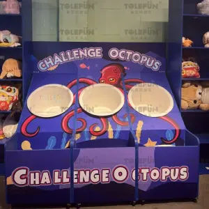 Amusement Park Facilities Bounce Ball Bucket Throwing Carnival Game Prizes Machine for Kids