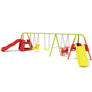 Customized Kids Outdoor Slide Swing Set Playground Outdoor Amusement Park Facilities Outdoor Playground Slide With Slide