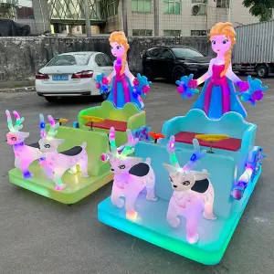 Children's Electric Luminous Toy Car Indoor/Outdoor Recreational Vehicle Plastic Bumper Car Playground for Kids and Adults