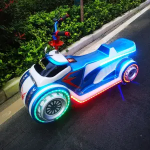 Children Ride on Bumper Cars Led Light Plastic 2 Seats Electric Motorcycle with Music Battery Electric Toy Car for Kids