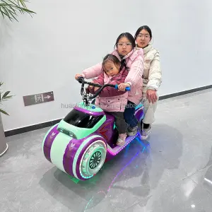 Outdoor Children's Amusement Equipment Electric Bumper Car Cool Motorcycle Parent-child Double Toys Rid on Car