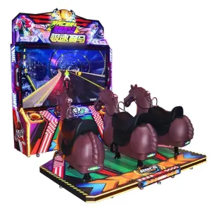 4D Motion Electronic Horse Racing Game Carnival Family Entertainment Coin Operated Horse Racing Simulator Arcade Game Machine