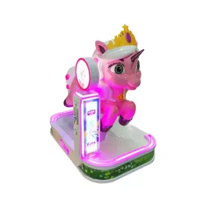 Arcade Game Machine Kiddie Ride Coin Operated Video Game Kids Racing Simulator Horse/unicorn Riding Swing Game Machine