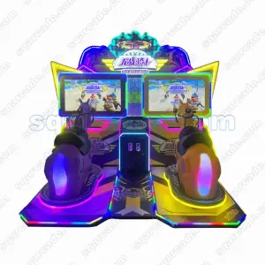 Indoor Sports Coin Operated Horse Riding Simulation 2 Players Arcade Game Machine Horse Racing Equipment for Amusement Park
