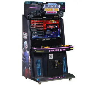 Fighter King Multiplayer Arcade Fighting Game Machine Coin Operated Cabinet for Game Rooms and Shopping Malls