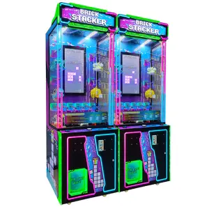 Brick Stacker Arcade Amusement Vending Prize Grabber Machine Skill-Game-Machine Skill Game Machines Cabinet With the Game Board