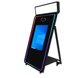 Mirror Photo Booth with Camera and Printer Adjustable Photo Mirror Photo Booth Shell