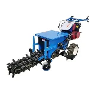 Mini Walk Behind Single Chain Trencher Machine