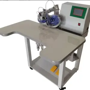 Double Plate Semi-Auto Rhinestone Cap Making Machine for Garment & Cap Decoration