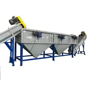 Plastic Washing Line Floating Sorting Rinse Tank with Stainless Steel 304 Pet Bottle Recycling Line Dry Plastic Flakes