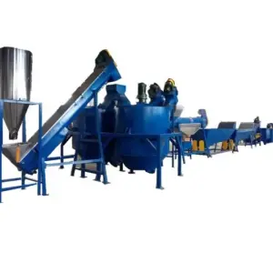 PP PE PVC Pet ABS Friction Washer in waste plastic film bottle bag woven bag Crushing Washing Recycling Line machine