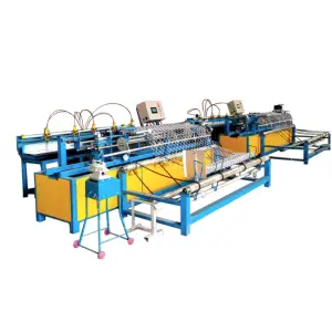 Automatic Galvanizing Chain Link Fence Mesh Making Machine Core Components Incl. Motor PLC for Manufacturing Plants Construction