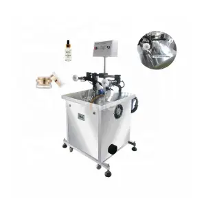 Semi Automatic 2 Heads Bottle Air Cleaning Machine Perfume Bottle Crimping Plastic Bottle air Cleaning Machine