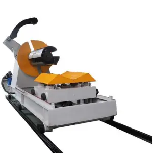 10-Ton Automatic Hydraulic Decoiler with Cart Metal Steel Coil 5T 7T 10T 15T Roofing Roll Former Steel Frame & Purlin Machines