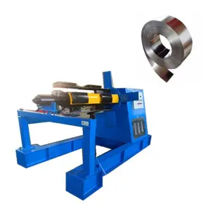 8T Automatic Hydraulic Roll Former Coil Decoiling Machine With Car for Steel Sheet Metal Unwiding