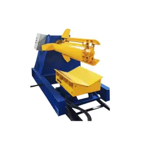 Full-Automatic Metal Sheets 5T 7T 10T Ton Hydraulic Decoiler Machine with Coil Car