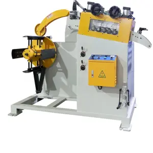 Coiling Straightening Roll Decoiler Machine Sheet Metal Durable 4.5mm GL 200A Decoiler and Straightener 2 in 1