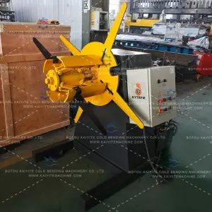 Energy-Saving PLC Control Electric Decoiler Machine - Heavy Duty 5T Steel Coil Uncoiler for Shutter Door Roll Forming