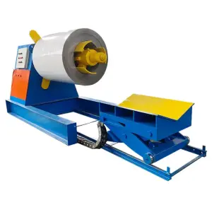 Automatic 10 Ton Unwinder Sheet Metal Coil Steel Strip Hydraulic Uncoiler Electric Decoiler for Roll Forming Press Machine