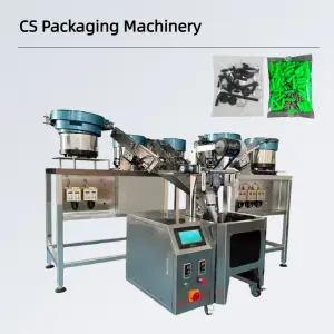 Fully Automatic Multi-Pan Screw Counting Machine for Candy Golf Tee Small Parts Hardware Accessories-for Food Bags Plastic