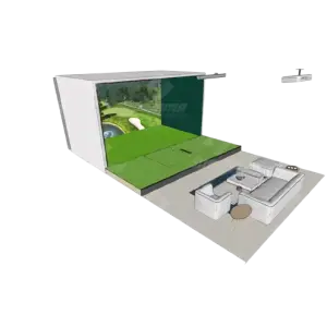 Indoor Virtual Reality Golf Simulator VR Golf System with Launch Monitor Golf Game Machine