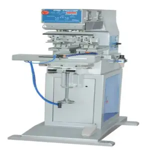 Mini Invisible Glasses 2 Color Ink Cup Manual Pad Printing Machine With Shuttle Tennis/Golf Tee Pad Printing Machine