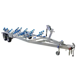 Galvanized Stainless Steel Small or Long Boat Trailer With Roller for Waterborne Vessels Trailer Parts & Accessories