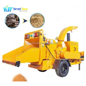10 Ton Per Hour Low Commercial Smart Tree Shredder Branch Chipper Drum Wood Chipper Crusher