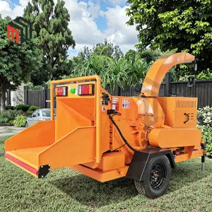 Industrial Tree Branch Shredder Crusher Forestry Mulcher Large Lumbers Biomass Wood Chipper Machine