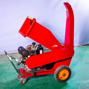 Tree Branch Small Self Feeding Electric Forestry Wood Shredder Chipper Machine for Industrial