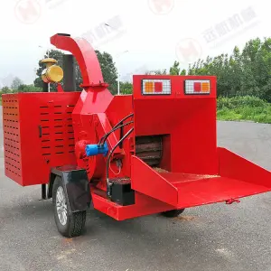 Electric Diesel Wood Crushers Tree Branch Chip Grinder Forestry Machine Hydraulic Feeding Mobile Wood Chipper Machine