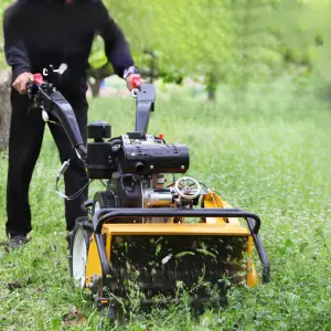 Mini Tiller Power Weeder Diesel/Gasoline Power Weeding Mulching Tilling Machine Ride-On Rotary Tiller Machine