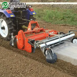 Tractor Mounted Plastic Mulch Applicator Laying Laminating Machine Farm Ridger Machine