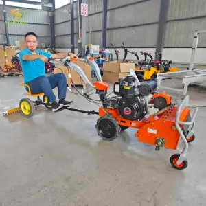 All-in-One Mini Tiller Power Weeder Diesel/Gasoline Powered Weeding Mulching Tilling Machine for Diverse Terrain