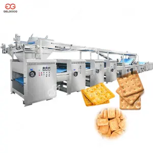 Automatic Sandwich Biscuit Making Machine Rotary Moulder Industrial Cracker Biscuit Production Line Manufacture Machine