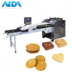 Small Sandwich Biscuit Moulding Processing Production Line Rotary Moulder Biscuit Machine Small Scale Biscuit Making Machine
