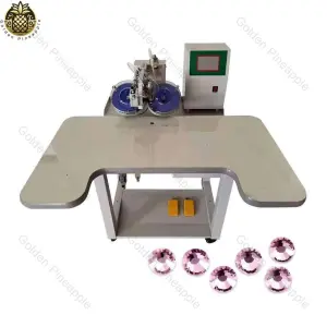 Automatic Ultrasonic Rhinestone Fixing Machine Template for Cloth Rhinestone Setting.