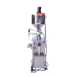 Semi-Auto High Viscosity Liquid/Honey Filler Pneumatic Driven Case Packaging Machine with Heated Hopper & Mixer