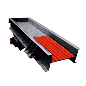 High Efficiency Linear Vibrating Feeder Vibrating Feeding Machine Sieving Even Feeder