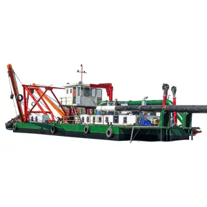 1200m3 Cutter Suction Dredger High Gold Recovery Rate Manufactured Gearbox Motor Sand Pump Suction Dredging