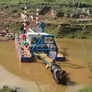 Jet Suction Sand Mining Dredger Sand Pond Dredging Machine