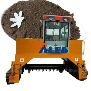 Wheel Organic Fertilizer Compost Making Machine Tractor Compost Windrow Turner