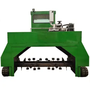 Crawler Compost Turner for Indonesian Poultry Farms