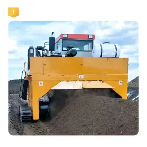 Crawler Type Compost Turner for Organic Fertilizer Compost Crawler Type Compost Turner