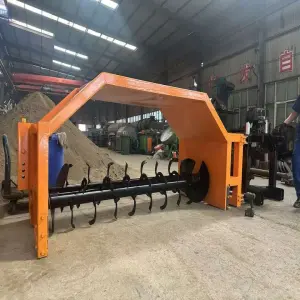 Traction-Type Compost Turner Machine Motorized Agricultural Equipment High Productivity Sande Brand 380V