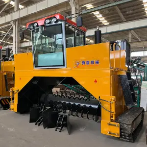 Fertilizer Plant Equipment Compost Turning Machine Crawler Type Compost Turner