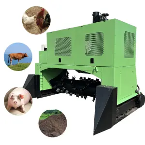 Farm Machinery Tractors Fully Automatic Machine Farming Crawler Type Compost Turner