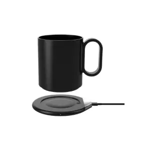 Multicolor Custom Logo Temperature Control Ceramic Mugs Smart Heating Pad Coffee Warmer Plate Usb Heated 2 In 1 set